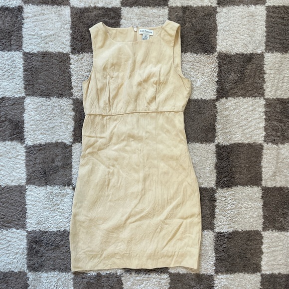 Ann Taylor Dresses & Skirts - VTG ⏰ ANN TAYLOR pastel yellow a line mini dress
